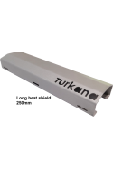 TURKANA HOTAZEL – MOTORCYCLE EXHAUST HEAT SHIELD. 250mm long Stainless steel PROTECT LUGGAGE FROM EXCESSIVE EXHAUST HEAT.