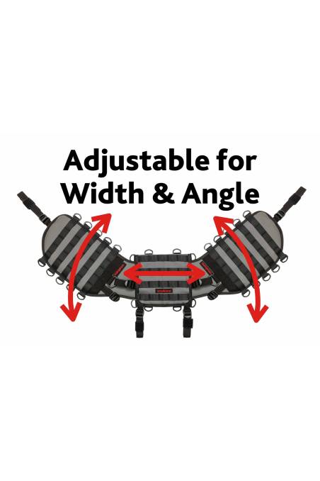 TurkanaGear madmule rackless motorcycle adventure enduro panniers angle width adjustment
