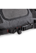 Bullfrog tank pannier and tail pouches with soft non scratch backing.