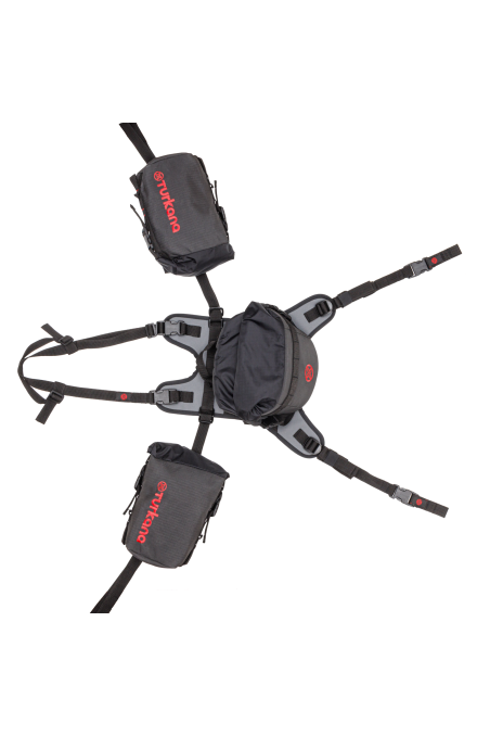 Bullfrog 3L Pannier tank & tail motorcycle enduro adventure combine with GeckoGrip harness base