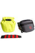 Bullfrog 5L modular roll top tankbag enduro adventure motorbikes. Removable waterproof liner and divider.