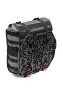TurkanaGear HippoHips Hybrid Soft Motorcycle Saddlebag panniers fitted to the hard mounting plates.