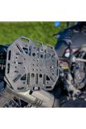 TurkanaGear HippoHips Hybrid Soft Motorcycle Saddlebag  hard mounting plates.
