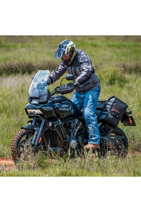Turkana Gear MadMules Soft Luggage on the Harley Davidson PanAm Adventure motorcycle