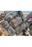 Bushbaby 3l Molle pouch frame bag, pannier frames additional storage on motorcycle.Super strong and tough lifetime luggage