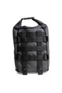 Turkana gear Bushbaby 3L adventure enduro roll top pouch with MOLLE straps to be used on motorcycle soft luggage systems.
