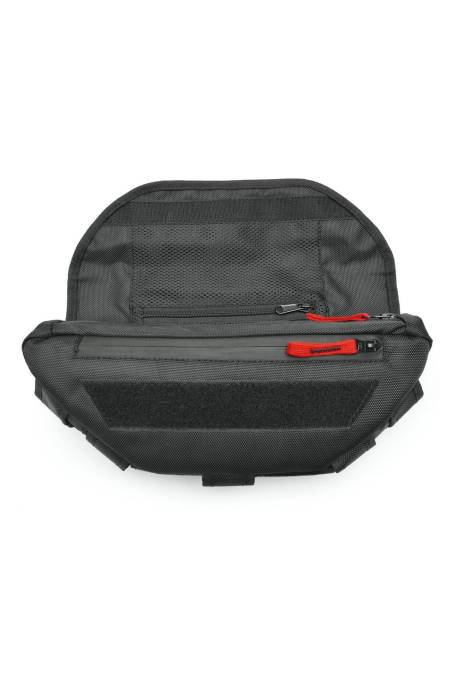PelliPouch Turkanagear handlebar bag, motorcycle frame bag pouch small valuable items easy access. Two pockets
