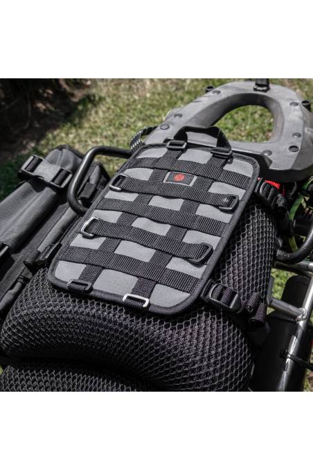 Gecko Grip TurkanaGear motorbike Harness. Universal fit base to add different size and volume bags. Tail and pannier storage