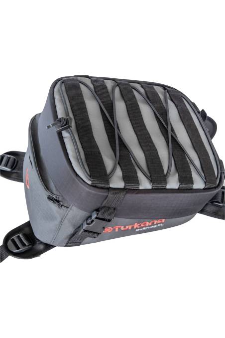 Bullfrog 8L tank bag Turkana motorcycle hard top add additional storage space.