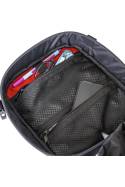 Bullfrog 8L tank bag Turkana motorcycle stash pocket inside lid with electronics port.