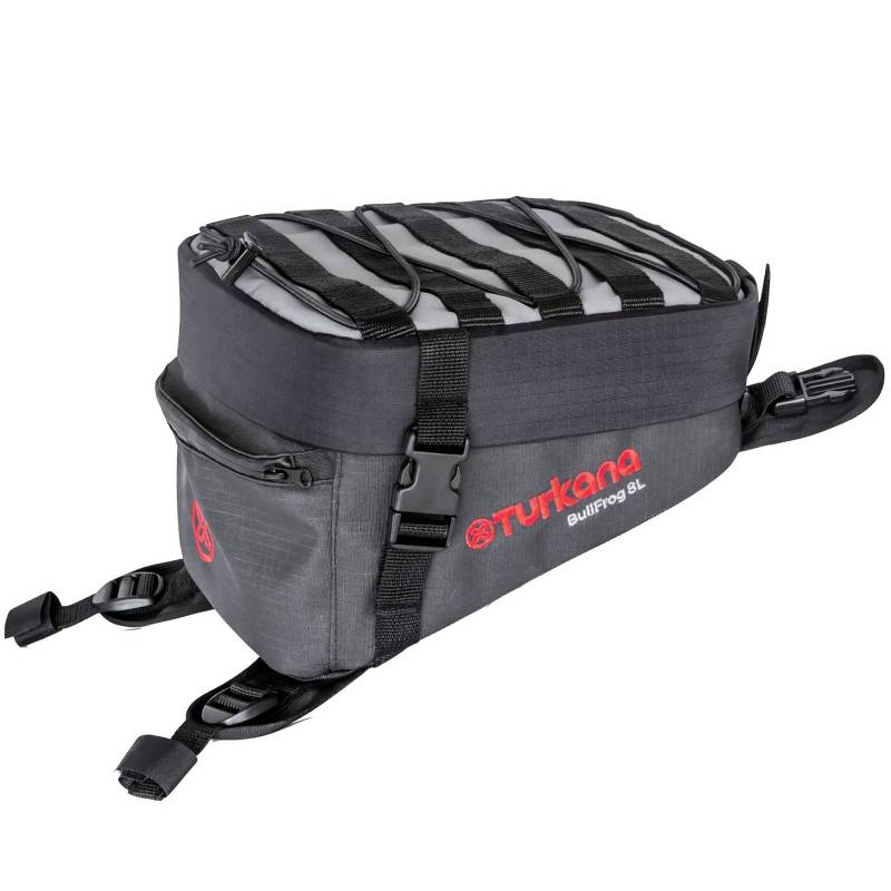 Bullfrog 8L tank bag Turkana motorcycle protective padded non scratch bottom.