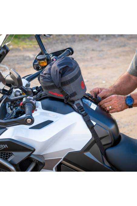 Turkana Bullfrog 5L modular tankbag enduro adventure motorbikes. Quick fit release waterproof hardcore riding storage.