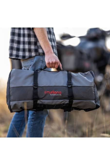 Tents, shoes, any other gear to your bike for a weekend trip or an epic adventure, the TurtleTrunk™ easy carry