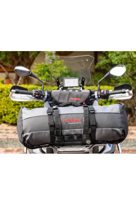 Turkana TurtleTrunk™ best roll-top waterpoof stuff sack, tailpack no racks needed motorbikes