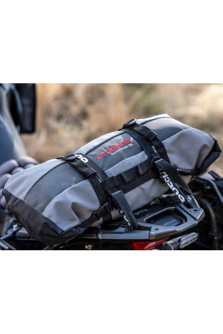 Turkana TurtleTrunk™ the toughest roll-top waterpoof stuff sack, tailpack, rackpack drybag in the world.